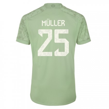 Fotbalové dresy FC Bayern Mnichov Muller 25 Alternativní Dres 2023-24 Krátký Rukáv
